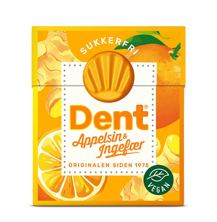 Dent Appelsin&Ingefær 24g 30stk
