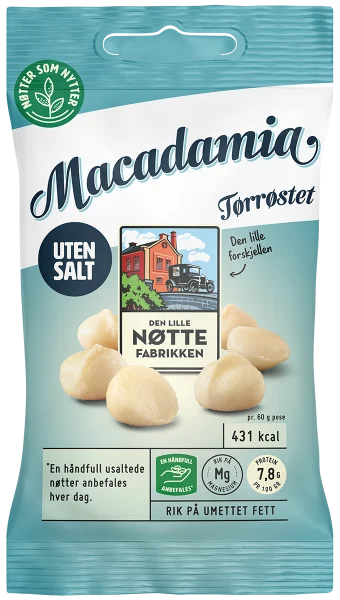 DLN Macadamia uten salt 60 g
