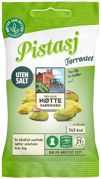 DLN Pistasj Uten Salt 60 g