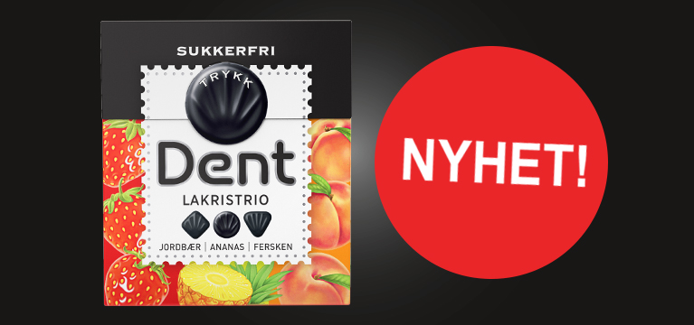 Dent LakrisTrio - Fruktige lakrispastiller som kjører piruetter på tunga!